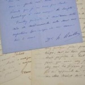 Correspondance de 7 lettres du botaniste Henri Baillon.