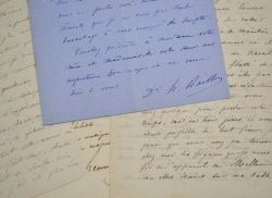Correspondance de 7 lettres du botaniste Henri Baillon.