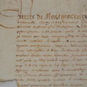 Charles de Montmorency, protecteur de Champlain, nomme un capitaine garde-côtes.