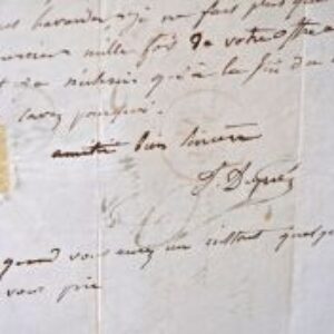 Jules Dupré absorbé par la peinture d'un tableau.