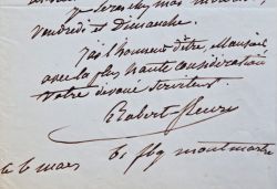 Le peintre Joseph-Nicolas Robert-Fleury achève un tableau.