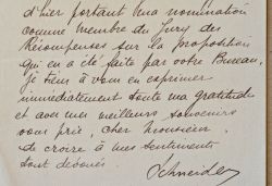 Eugène Schneider fait visiter ses usines du Creusot.