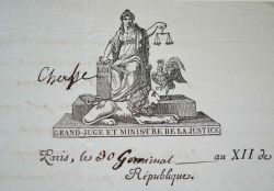 Le ministre de la justice Régnier rappelle à l'ordre un juge de Saône-et-Loire.