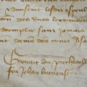 Vente d'une rente à Angers en 1487.