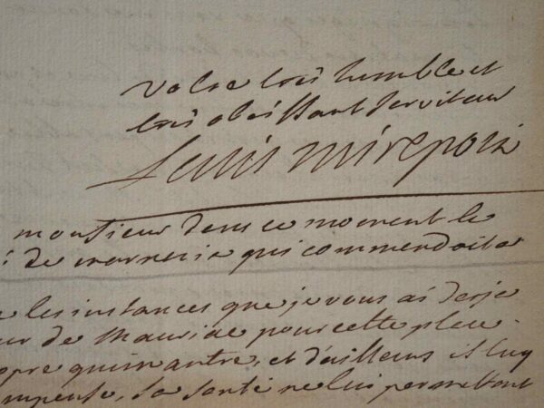 Le maréchal de Lévis-Mirepoix s'installe à Nice.