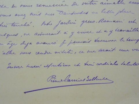 Remerciements de Pierre Carrier Belleuse pour la mise en exposition de son tableau