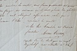 Maine de Biran intervient pour un malheureux.