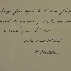 Une invitation de Pierre Mac Orlan à Saint-Cyr-sur-Morin.