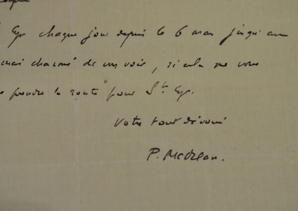Une invitation de Pierre Mac Orlan à Saint-Cyr-sur-Morin.