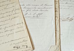 11 lettres sur la Guerre Carliste en Espagne.