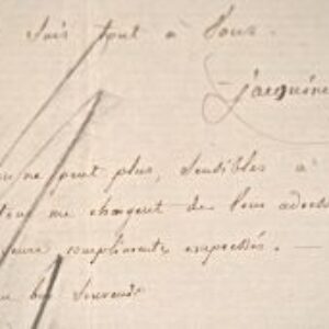 L'amiral Jacquinot répond à une sollicitation.