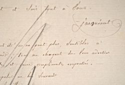 L'amiral Jacquinot répond à une sollicitation.