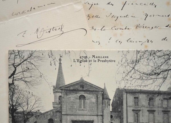 Quatre lettres de Frédéric Mistral à Jacques Normand.