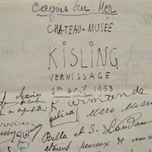 Vernissage de la toute dernière exposition de Moïse Kisling.