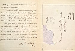 Anatole Le Braz sollicite sa promotion.