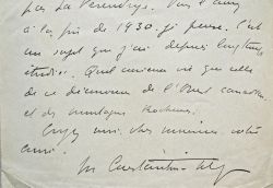 Intéressante correspondance littéraire du prix Goncourt, Maurice Constantin-Weyer.
