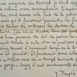 Le prix Goncourt Joseph Peyré apporte son nouveau manuscrit.