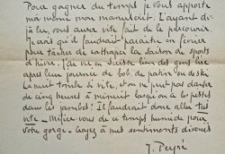 Le prix Goncourt Joseph Peyré apporte son nouveau manuscrit.
