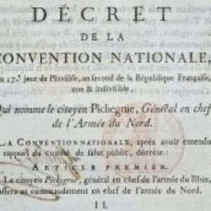 Deux imprimés sur le général Pichegru.