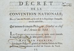 Deux imprimés sur le général Pichegru.