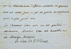 Le duc de Villars fait punir un homme pour violence envers des femmes.