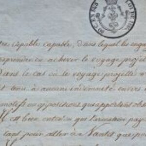 Acte d'engagement de l'équipage d'un navire breton en 1820.