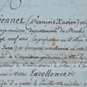 Les 4 députés du Jura de 1815 appuient une demande.