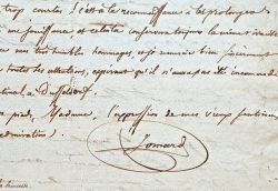 Lettre écrite à huit mains par Lacoucette, Jomard, Montémont et Louise Colet.